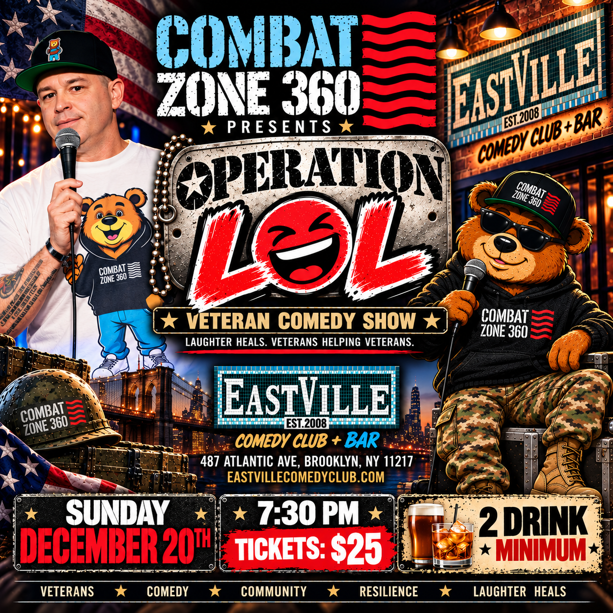 Combat Zone 360 Presents: Operation LOL flyer