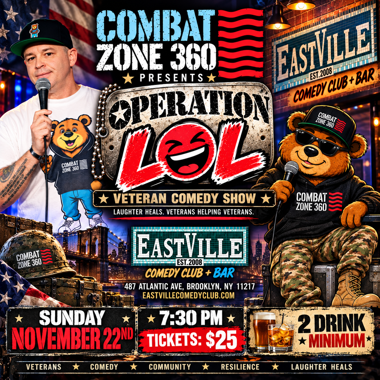 Combat Zone 360 Presents: Operation LOL flyer